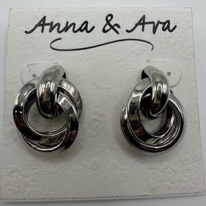 Anna & Ava Silver Earrings